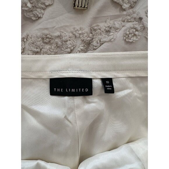 The Limited Ivory Flare Short Skirt Rare Size 10 - Picture 4 of 7